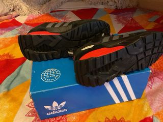 Adidas ZX Boost 1K Zapatillas Negras Rojas nuevas 