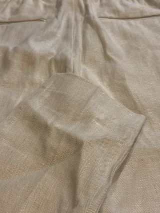 Pantalones Lino Hombre Zara Beige