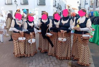 Disfraz posadera talla única