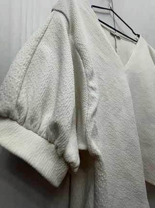 Jersey blanco mangas cortas