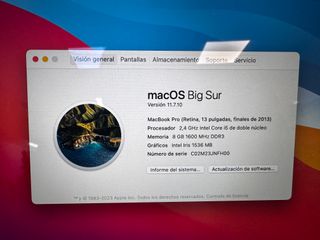MacBook Pro 13” (2013), SSD 250GB, 8Gb Ram