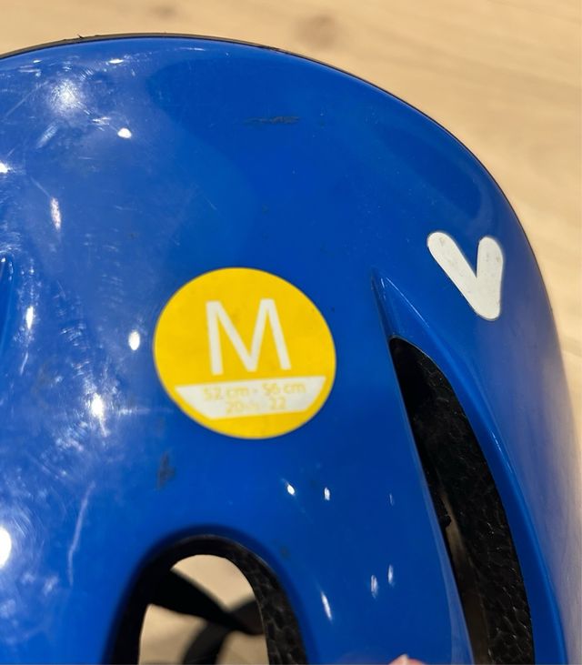 Casco azul para bicicleta Btwin