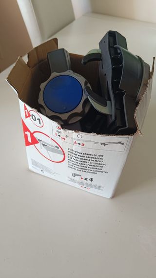 Cofre techo coche maletero 375 litros, con barras