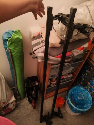 Cofre techo coche maletero 375 litros, con barras