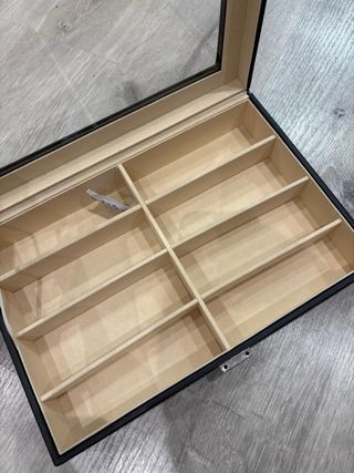 Caja organizador de relojes con tapa
