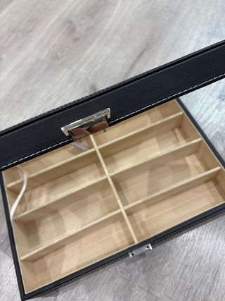 Caja organizador de relojes con tapa