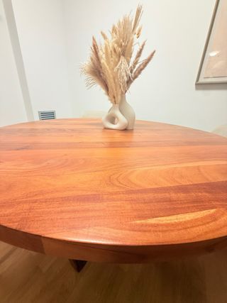 Mesa redonda Nahla madera acacia 120cm
