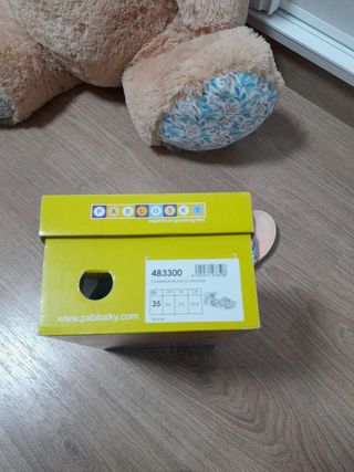 Sandalias Pablosky Niña Talla 35 Blancas