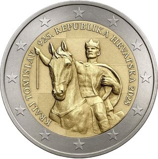 Moneda 2€ Croacia 2025 Rey Tomislav SC