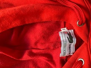 Sudadera Lacoste Roja con Capucha
