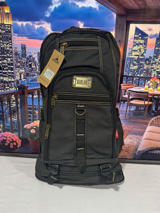 Mochila senderismo trekking negra nueva 