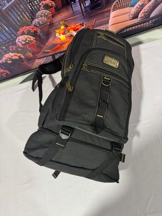Mochila senderismo trekking negra nueva 