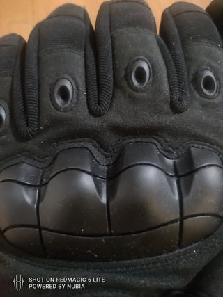 Guantes de moto Suomy negros talla M/L