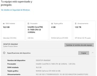 Ordenador Sobremesa i5 con grafica 