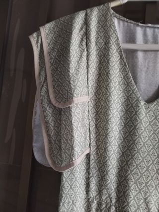 Vestido largo primavera volantes hombros