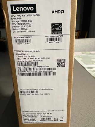 Lenovo NoteBook V15 G4 AMN Portátil AMD R3 7320U