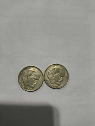 2 Monedas Conmemorativas 1870-1970