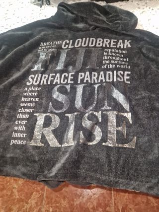 Sudadera Mujer Gris y Plateada Talla Única