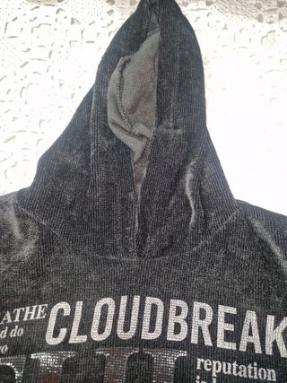 Sudadera Mujer Gris y Plateada Talla Única