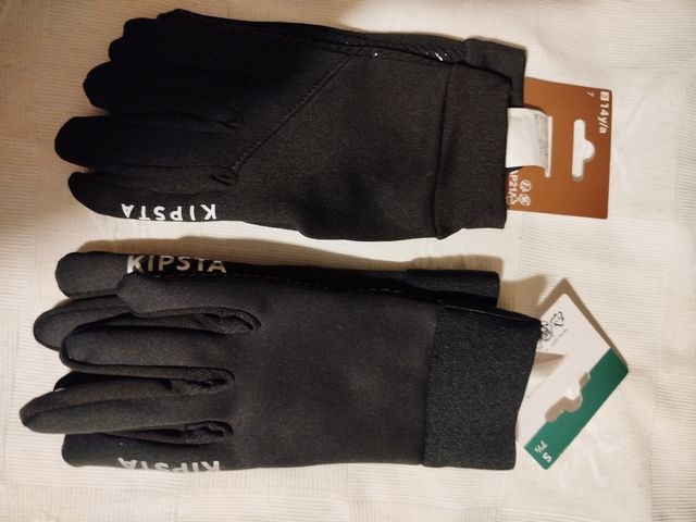 Guantes Kipsta negros talla 7 y 7 1/2