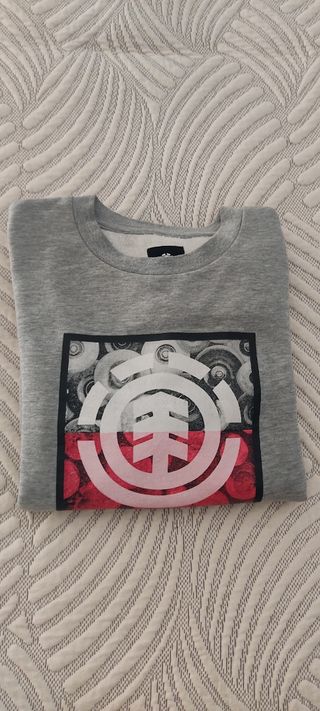Sudadera Element Gris con Logo