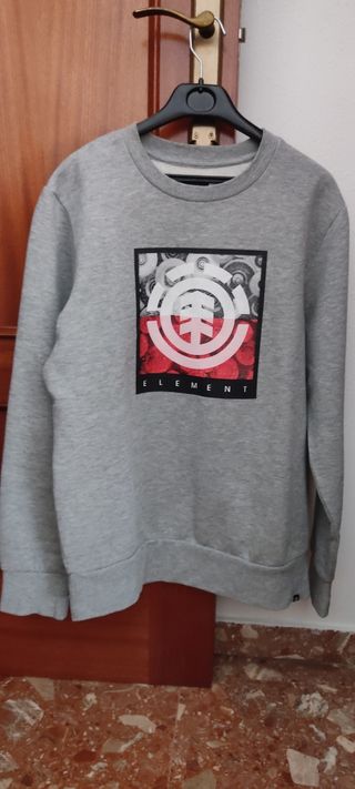 Sudadera Element Gris con Logo