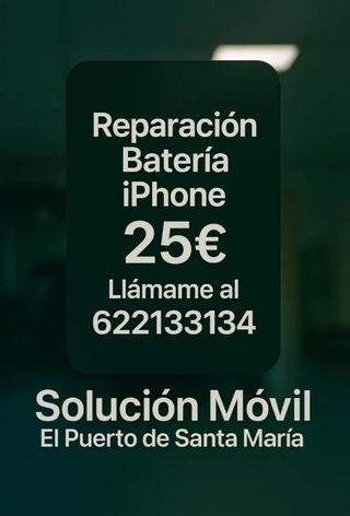 Reparación Batería iPhone 25€