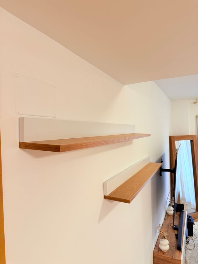 Estante Abilen Roble y Blanco