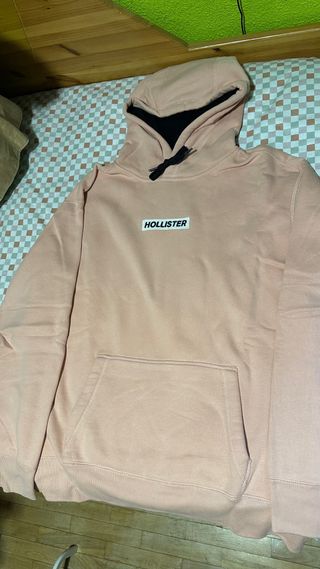 Sudadera Hollister Rosa Talla L