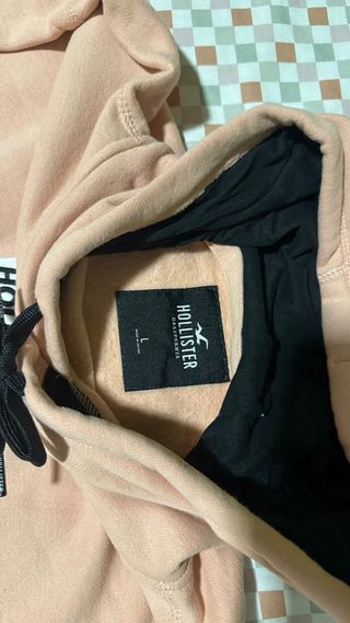 Sudadera Hollister Rosa Talla L