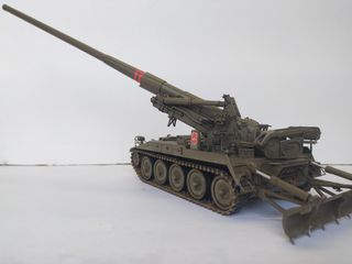 MAQUETA MONTADA CAÑON AUTOPROPULSADO M-110 ESPAÑOL