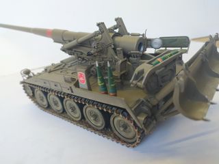 MAQUETA MONTADA CAÑON AUTOPROPULSADO M-110 ESPAÑOL