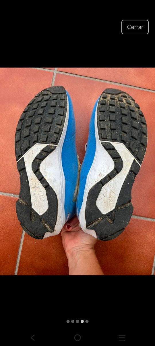 Zapatillas Nike Huarache Light Azul/Blanco