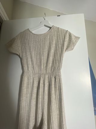 Mono beige de canalé