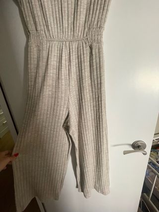Mono beige de canalé