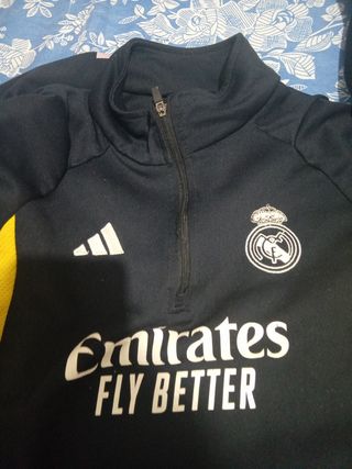 Sudadera Real Madrid Adidas Negra y Amarilla