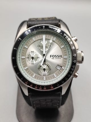 Reloj Fossil Cronógrafo Plata y Negro