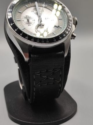 Reloj Fossil Cronógrafo Plata y Negro