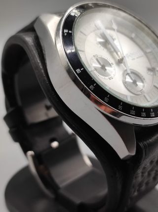 Reloj Fossil Cronógrafo Plata y Negro