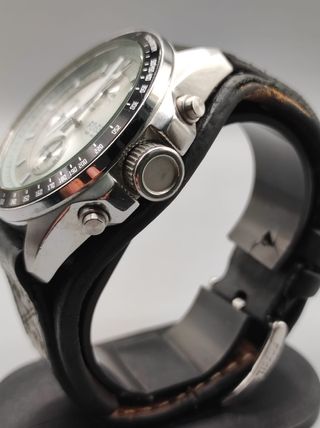 Reloj Fossil Cronógrafo Plata y Negro