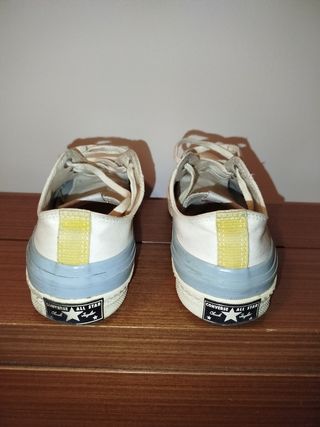 Converse Talla 42.5 Beige/Oro Estilo Italiano