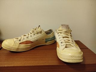 Converse Talla 42.5 Beige/Oro Estilo Italiano