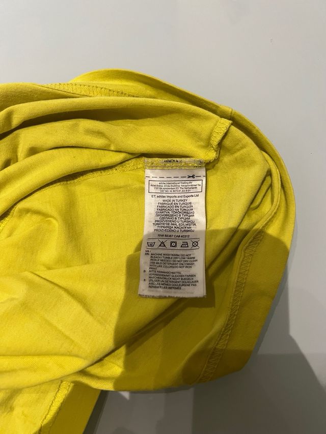 Maglietta Adidas Gialla - 14 Anni