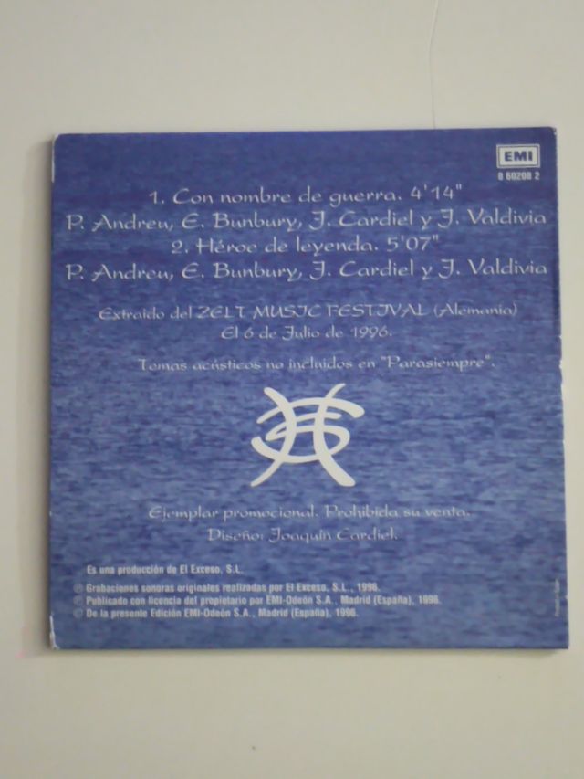 CD Single Héroes del Silencio 1996