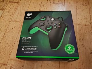 Mando PDP Neon Black Xbox Cableado