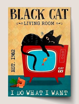 Poster Gatto Nero TV I Do What I Want