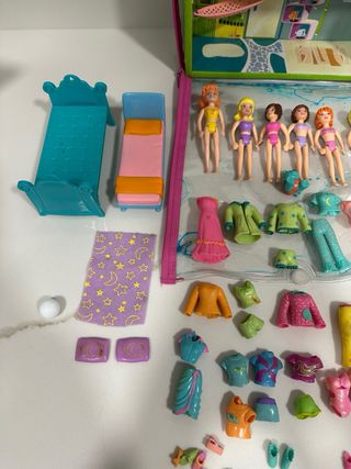 Lote Polly Pocket Casa Muñecas y Accesorios