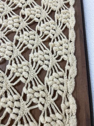 Chal tejido a mano beige