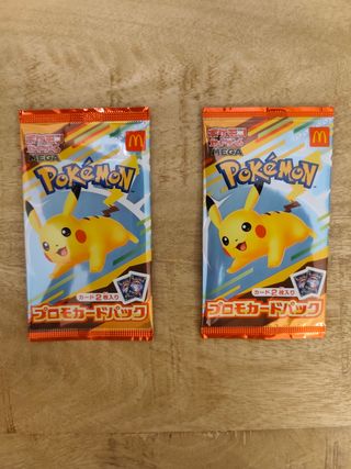 2 x Paquetes Promocionales Pokémon McDonald's