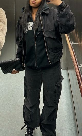 Chaqueta vaquera negra